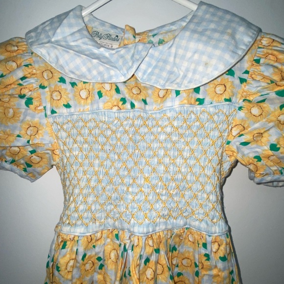 Vintage Polly Finders Girls Sunflower Dress Size 6 Good Condition - Picture 4 of 8